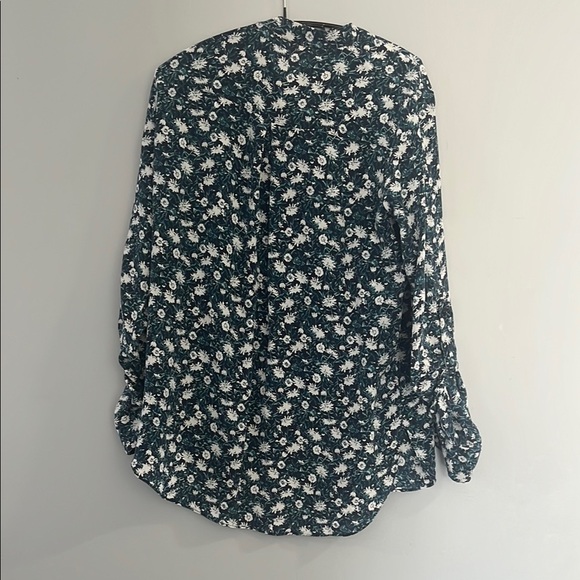 Joe Fresh Floral Blue and White Women's Top Size XS - Picture 9 of 10